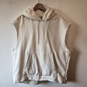 ATHLETA retroplush sleeveless hoodie. Size large